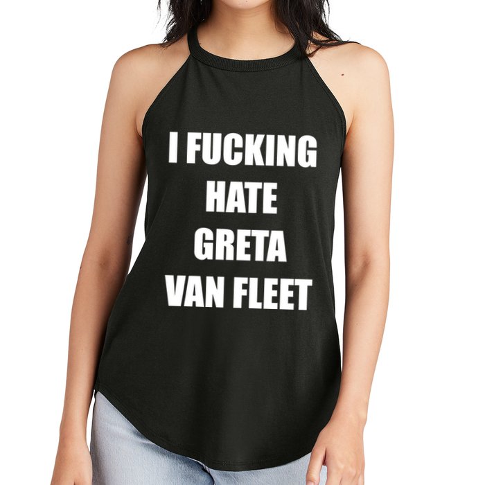 I Fucking Hate G.R.E.T.A V.An. F.L.E.E.T Women's Perfect Tri Rocker Tank