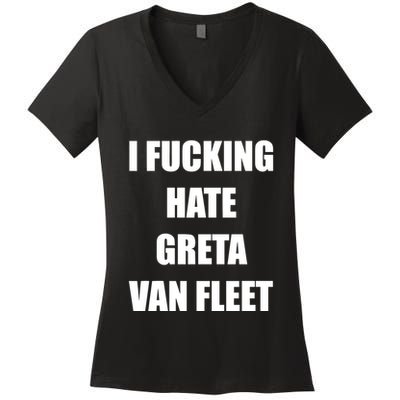 I Fucking Hate G.R.E.T.A V.An. F.L.E.E.T Women's V-Neck T-Shirt