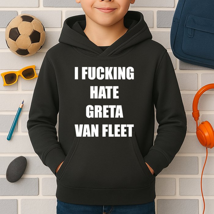I Fucking Hate G.R.E.T.A V.An. F.L.E.E.T Kids Hoodie