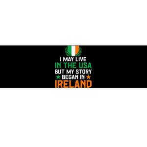 Irish Funny Home Country My Story Began In Ireland Bumper Sticker