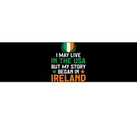 Irish Funny Home Country My Story Began In Ireland Bumper Sticker