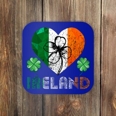 Irish Flag I Love Ireland Tees St Patrick's Funny Gift Coaster