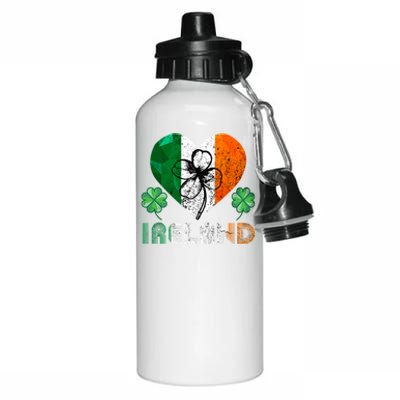 Irish Flag I Love Ireland Tees St Patrick's Funny Gift Aluminum Water Bottle 