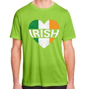 Irish Flag Ireland Pride Funny Shamrock Leprechaun Patriotic Adult ChromaSoft Performance T-Shirt