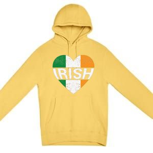 Irish Flag Ireland Pride Funny Shamrock Leprechaun Patriotic Premium Pullover Hoodie