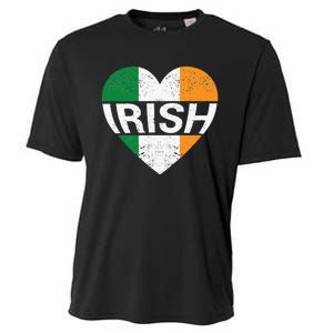 Irish Flag Ireland Pride Funny Shamrock Leprechaun Patriotic Cooling Performance Crew T-Shirt