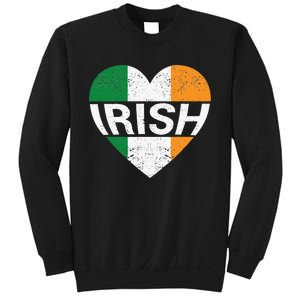 Irish Flag Ireland Pride Funny Shamrock Leprechaun Patriotic Sweatshirt