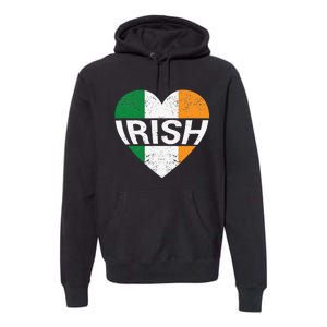 Irish Flag Ireland Pride Funny Shamrock Leprechaun Patriotic Premium Hoodie