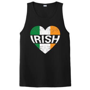 Irish Flag Ireland Pride Funny Shamrock Leprechaun Patriotic PosiCharge Competitor Tank