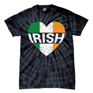 Irish Flag Ireland Pride Funny Shamrock Leprechaun Patriotic Tie-Dye T-Shirt