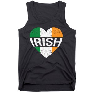 Irish Flag Ireland Pride Funny Shamrock Leprechaun Patriotic Tank Top