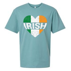 Irish Flag Ireland Pride Funny Shamrock Leprechaun Patriotic Sueded Cloud Jersey T-Shirt