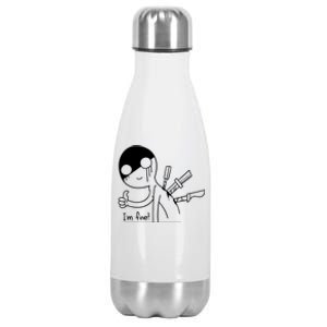 Im Fine I Am Fine Pretending Fine Stainless Steel Insulated Water Bottle