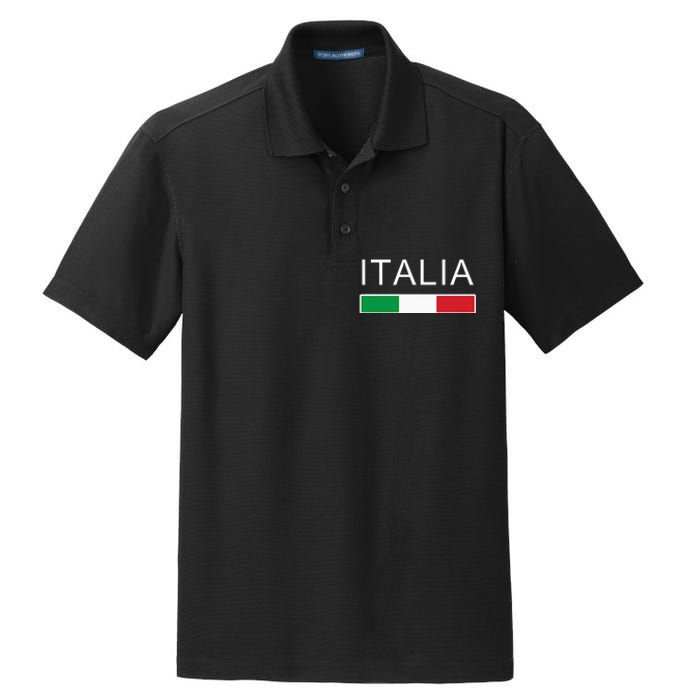 Italia Flag Italian Italy Italiano Family Heritage Dry Zone Grid Polo