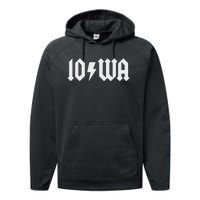 Iowa Funny Iowa Performance Fleece Hoodie