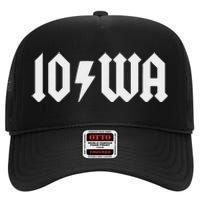 Iowa Funny Iowa High Crown Mesh Back Trucker Hat