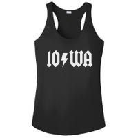 Iowa Funny Iowa Ladies PosiCharge Competitor Racerback Tank