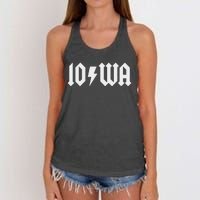 Iowa Funny Iowa Women's Knotted Racerback Tank