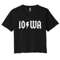 Iowa Funny Iowa Women's Crop Top Tee