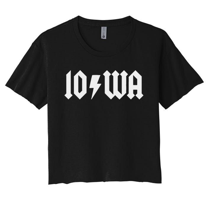 Iowa Funny Iowa Women's Crop Top Tee