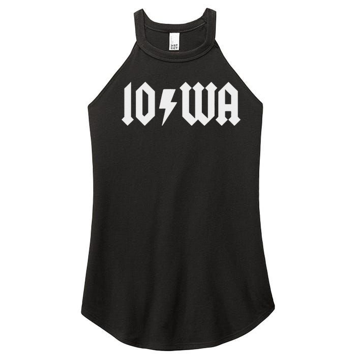 Iowa Funny Iowa Women's Perfect Tri Rocker Tank