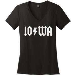 Iowa Funny Iowa Women's V-Neck T-Shirt