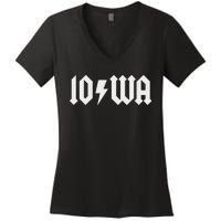 Iowa Funny Iowa Women's V-Neck T-Shirt