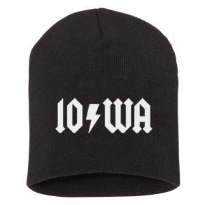 Iowa Funny Iowa Short Acrylic Beanie