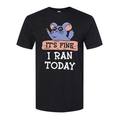 It's Fine I Ran Today Jogging Run Runner Running Jogger Softstyle CVC T-Shirt