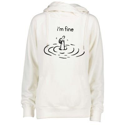 IM Fine Womens Funnel Neck Pullover Hood