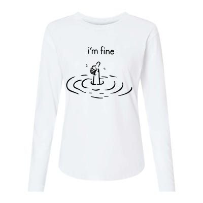 IM Fine Womens Cotton Relaxed Long Sleeve T-Shirt