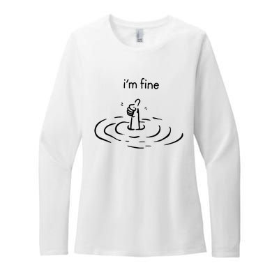 IM Fine Womens CVC Long Sleeve Shirt