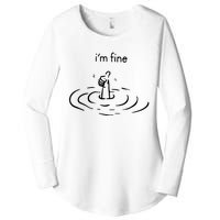 IM Fine Women's Perfect Tri Tunic Long Sleeve Shirt