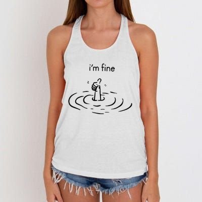 IM Fine Women's Knotted Racerback Tank