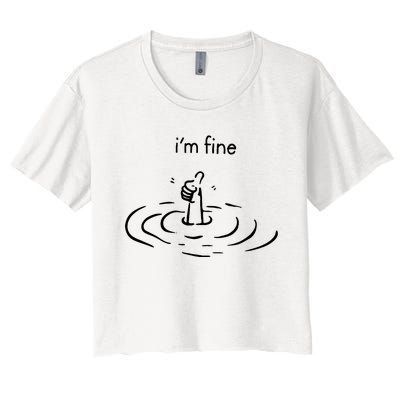 IM Fine Women's Crop Top Tee