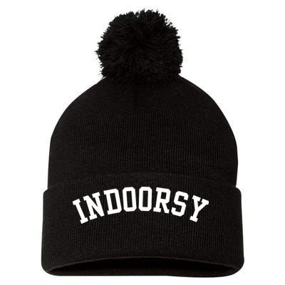 Indoorsy Funny Pom Pom 12in Knit Beanie