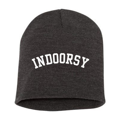 Indoorsy Funny Short Acrylic Beanie