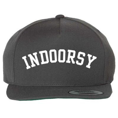 Indoorsy Funny Wool Snapback Cap