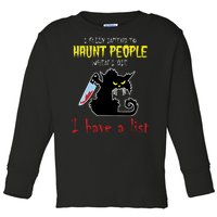 I Fully Intend To Haunt People When I Die I Have A List Toddler Long Sleeve Shirt