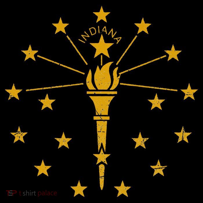 Indiana Flag IN State Vintage Style Backpack