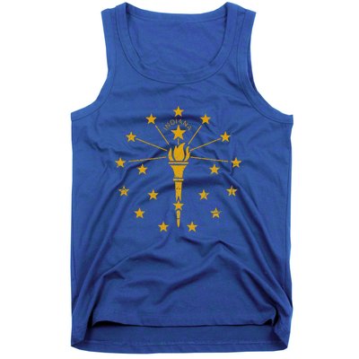 Indiana Flag IN State Vintage Style Tank Top