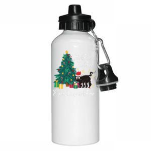 ItS Fine IM Fine Everything Is Fine Funny Cat Christmas Gift Aluminum Water Bottle