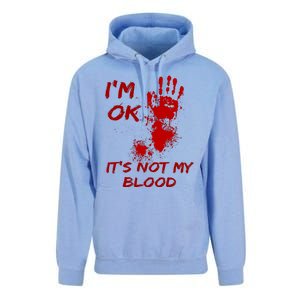 Im Fine Its Not My Blood Sarcastic Halloween Humor Unisex Surf Hoodie