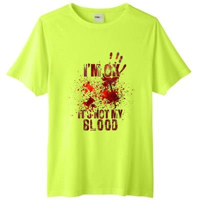 IM Fine ItS Not My Blood Sarcastic Halloween Humor Tall Fusion ChromaSoft Performance T-Shirt