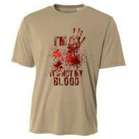 IM Fine ItS Not My Blood Sarcastic Halloween Humor Cooling Performance Crew T-Shirt