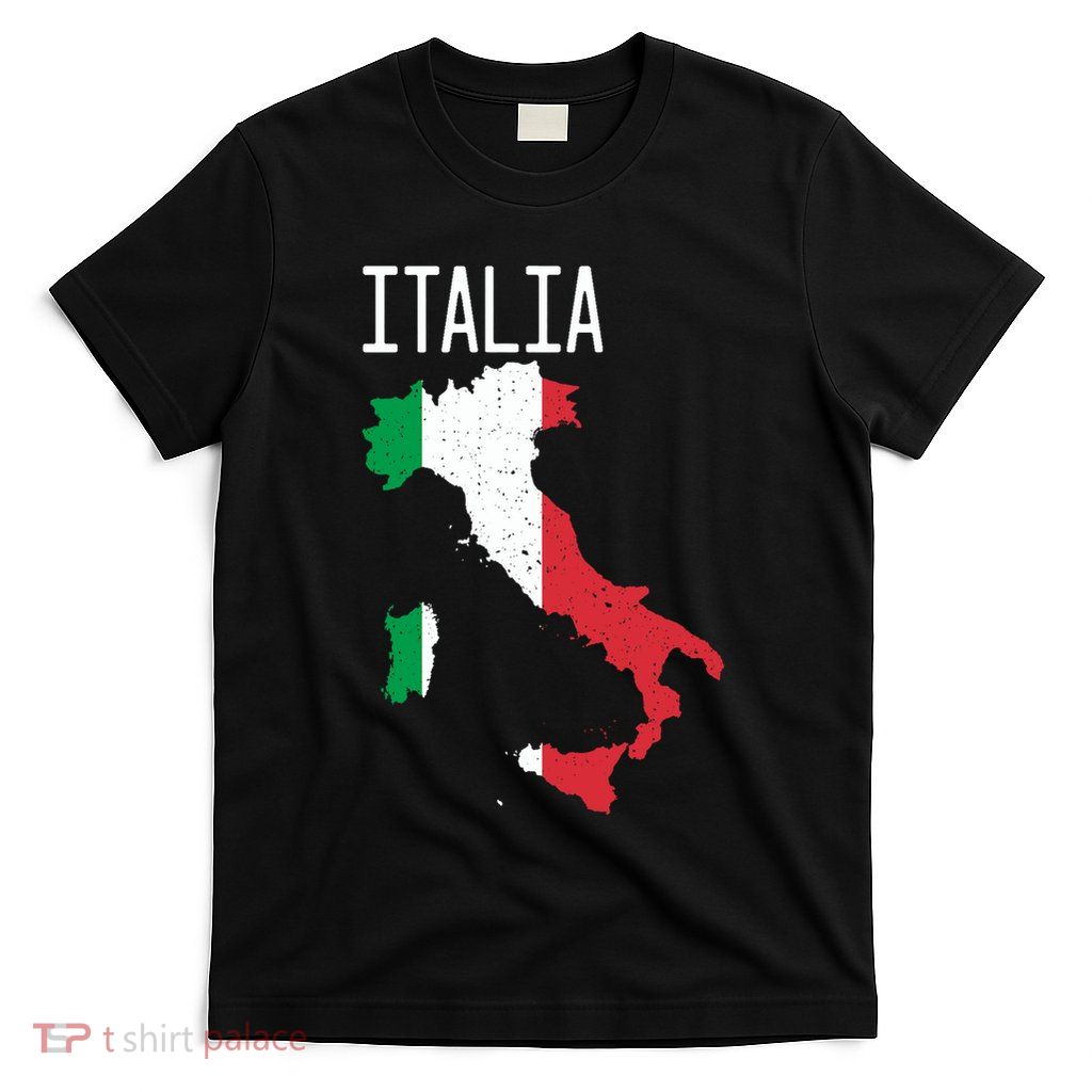 Italia Flag Italian Map Souvenir Italiano Family T-Shirt