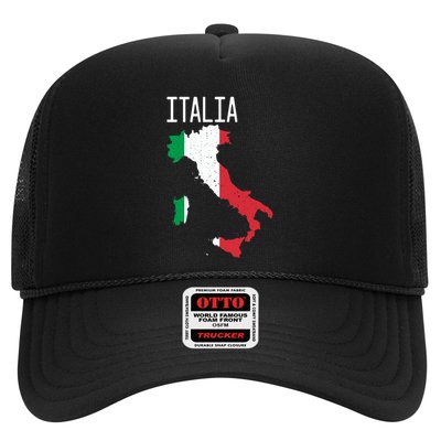 Italia Flag Italian Map Souvenir Italiano Family Trucker Hat