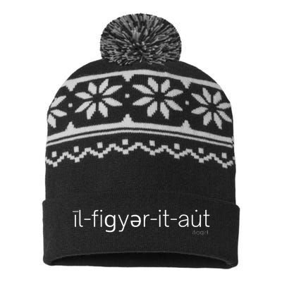 ILl Figure It Out Phonology USA-Made Snowflake Beanie