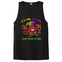 It's Fine I'm Fine Everything Is Fine Mardi Gras Flower De Luce PosiCharge Competitor Tank