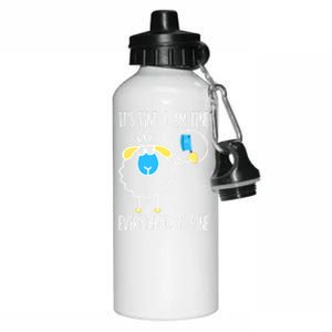 It's Fine I Am Fine Everything Is Fine Funny Sheep Butcher Gift Aluminum Water Bottle